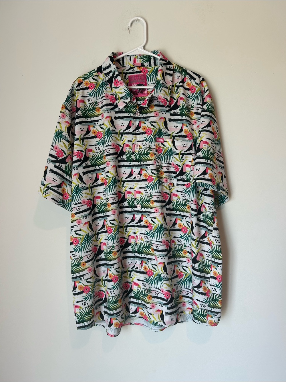 Dixxon Flannel Company Jungle Party Men’s 3X Tropical Button Down Shirt